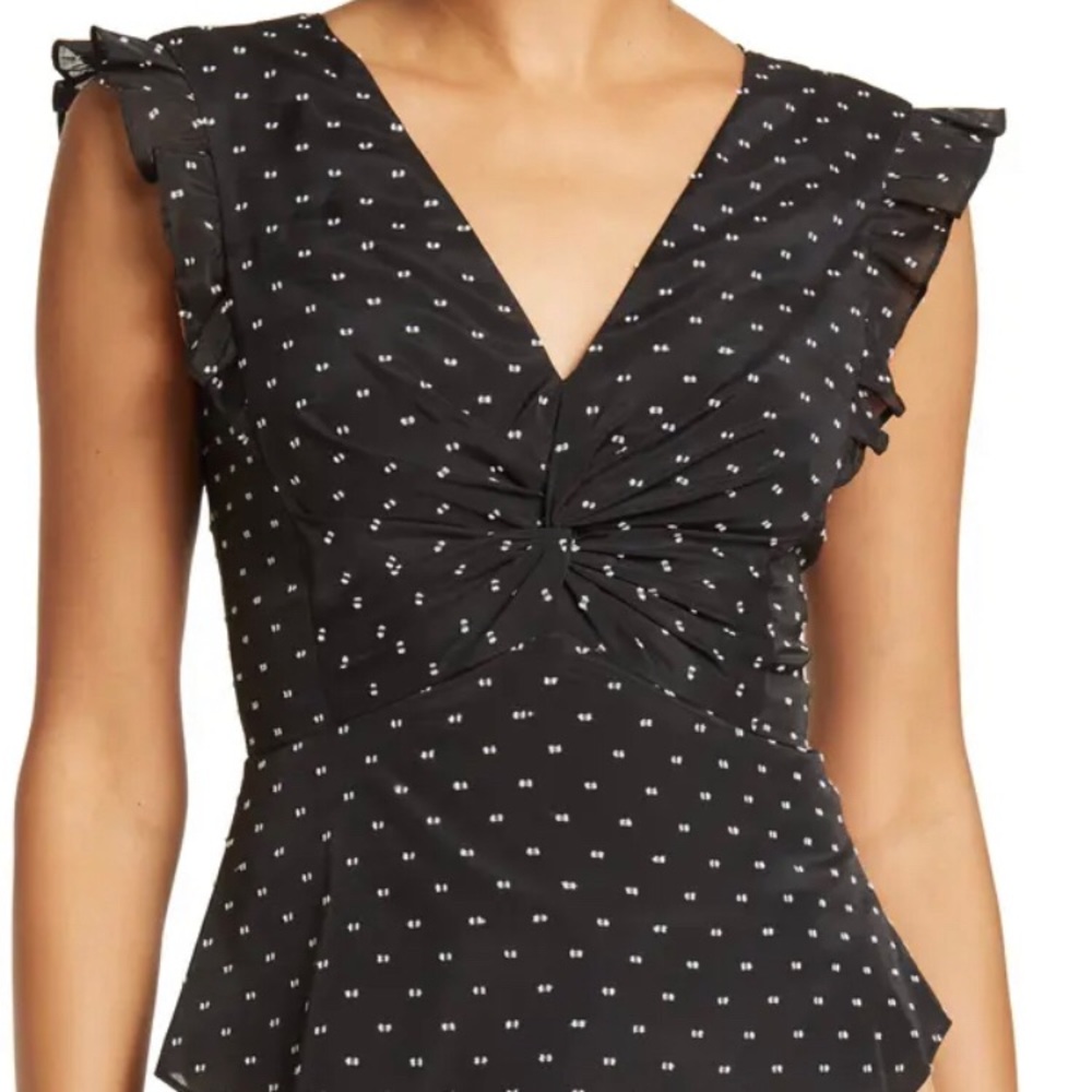 Rebecca Taylor Birdseye Dot Top